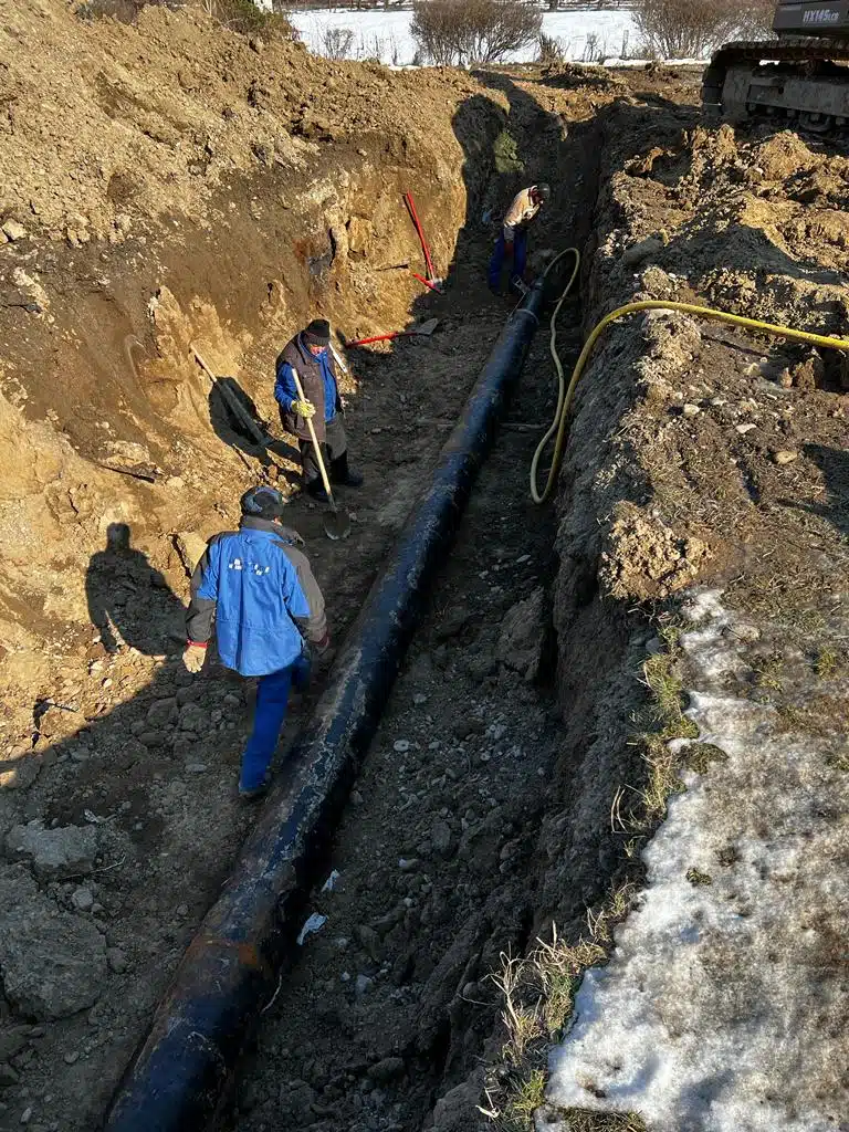 Lucrare de Foraj Orizontal prin Percuție în Vrancea